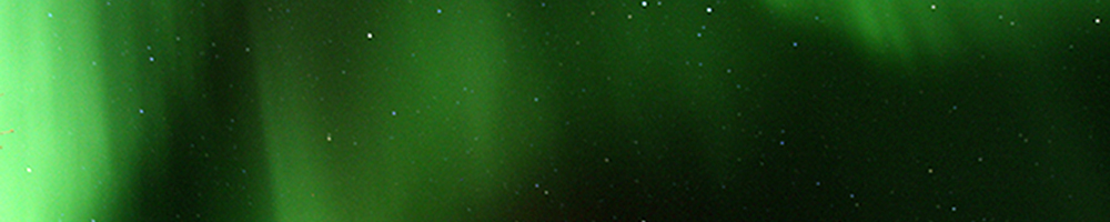 Northern lights over an Arctic river