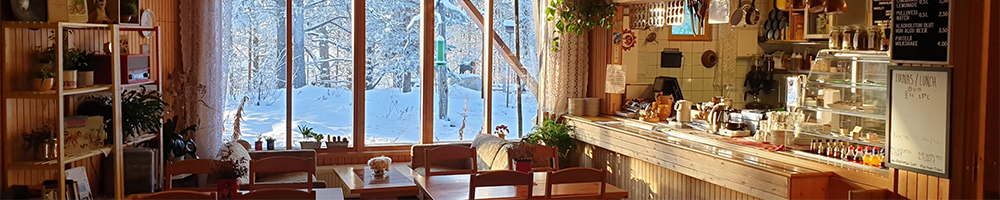 Cafe Peura at the Fell-Lapland Nature Centre in Hetta
