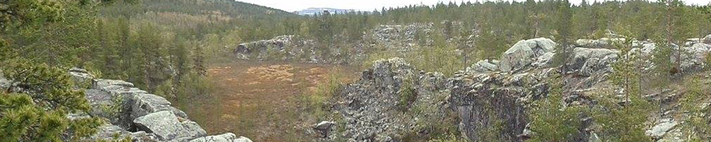 Lake Pahtajärvi canyon on the north side of Hetta