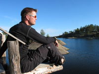 Lakeside scene near the put-in point at Hetta