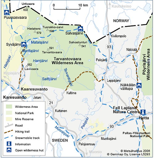 Tarvantovaara Wilderness Area landscape