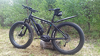 An electric fat bike available for rental