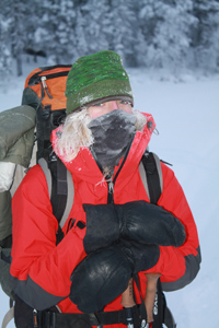 Back-country touring in winter