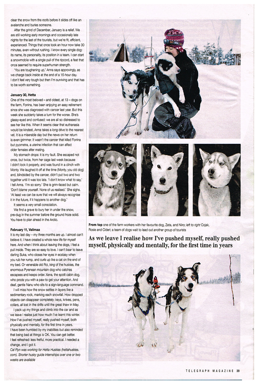 Telegraph Magazine feature spread, page 5