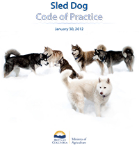 BC Sled Dog Code of Practice cover