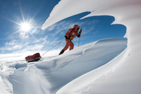 Expedition camp in the polar environment