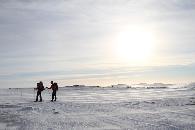 Wilderness ski terrain in the Kilpisjärvi region